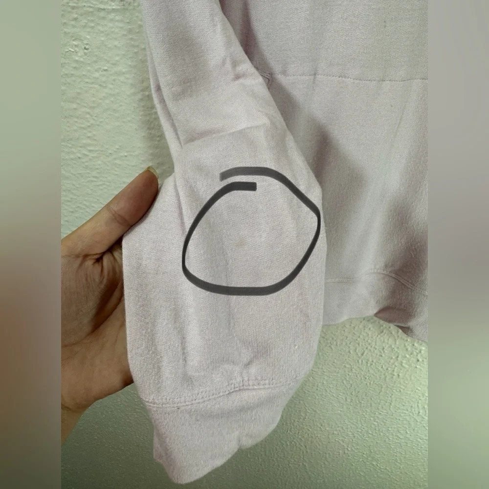Athleta Girl Light Pink Long Sleeve Athletic Gym Pullover Hooded Sweatshirt XXL - Picture 5 of 15
